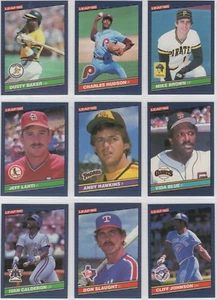 Juegos de equipo de béisbol Donruss Leaf 1986 **Elige tu equipo** - Imagen 1 de 28