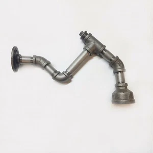 Set RACCORDI TUBO GHISA INDUSTRIALE per LAMPADA DA PARETE FAI DA TE Steampunk Vintage - Foto 1 di 10