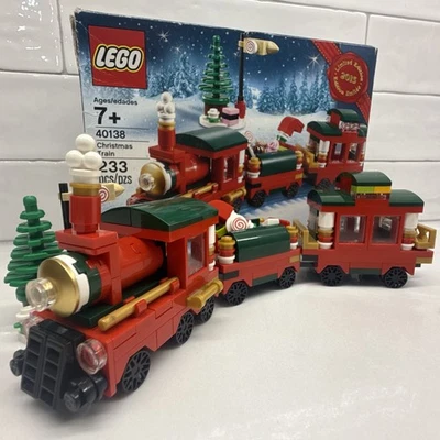 LEGO 40138 Tren de Navidad 233 piezas Completo con Caja y Manual Retirado Vacaciones Foto 1 de 4