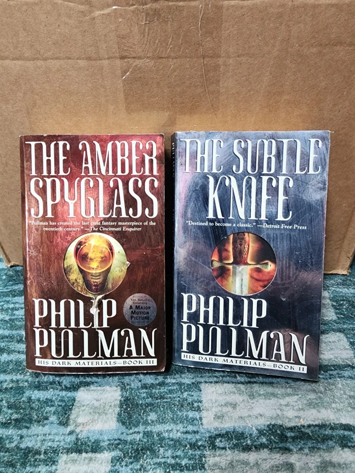Philip Pullman The Subtle Knife Book II & The Amber Spyglass Book III - Image 1 of 2