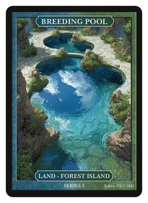 Breeding Pool Shock land Givememana Tokens Series 2 Magic the Gathering MTG - Image 1 of 2