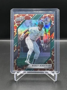 2022 PANINI GOLD VIP! RICKEY HENDERSON! GIRAFFE PARALLEL! #55 SSP! - Picture 1 of 2