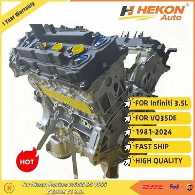 Conjunto de motor bloco longo VQ35DE 3,5L para 81-24 Nissan Maxima Infiniti I35 V6 - Imagem 1 de 4