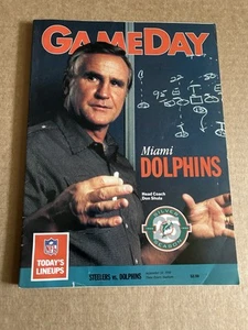 1990 Pittsburgh Steelers Miami Dolphins Program Don Shula Dan Marino - Picture 1 of 6
