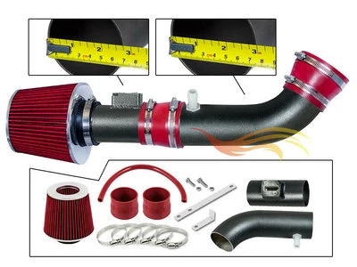 BCP RW RED For 04-11 Ford Ranger Mazda B4000 4.0L V6 Air Intake System +Filter - Image 1 of 4