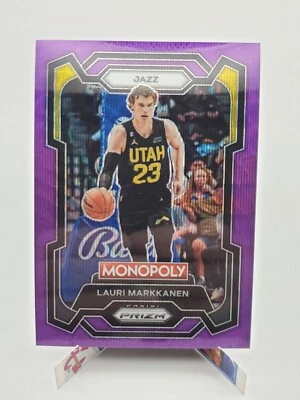 2023-24 Monopoly Prizm Purple Wave Prizm #85 Lauri Markkanen - Image 1 of 2