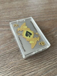 Disney Disneyland Mickey Transparent Poker Trump Playing Card Deck Collectible - Picture 1 of 7
