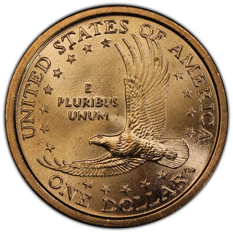 2000 P Sacagawea Dollar PCGS MS66 Wounded Eagle Error Variety FS-901 Speared Cover