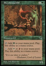 Magic the Gathering MTG Skyshroud Elf (255) Tempest   NM