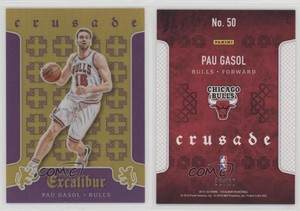 2015-16 Panini Excalibur Crusade Purple /60 Pau Gasol #50 HOF