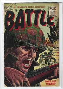 BATTLE #46 ATLAS COMICS (1956) VINTAGE WORLD WAR II KOREA SOLID LOWER GRADE - Picture 1 of 2