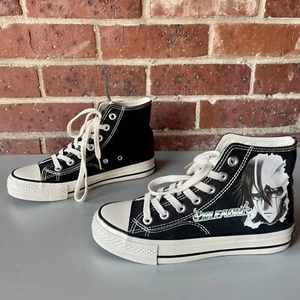 ZQS KPOP BTS BT21 Manga Graffiti Emo Anima High Top Sneakers Size 42 - Picture 1 of 9