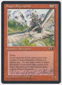 Signed Rogue Skycaptain MP Artist Randy Asplund-Faith 1996 MTG Reserved List EDH - Picture 1 of 2