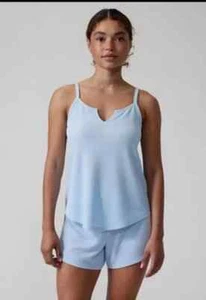 Neu mit Etikett ** Athleta Wind Daunen Schlaf Cami & Shorts ** Größe XS ** blau ** weich!!** Schlafset - Bild 1 von 3