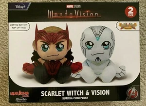 MARVEL WANDA VISION SCARLET WITCH & VISION LIMITED EDITION KURICHA PLUSH 2-PACK - Picture 1 of 4