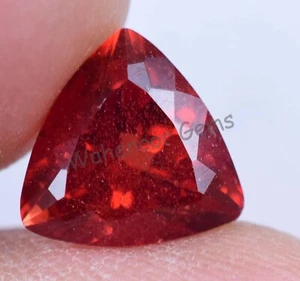 Zafiro natural Padparadscha 3,70 quilates rojo naranja piedra preciosa suelta certificada - Imagen 1 de 7