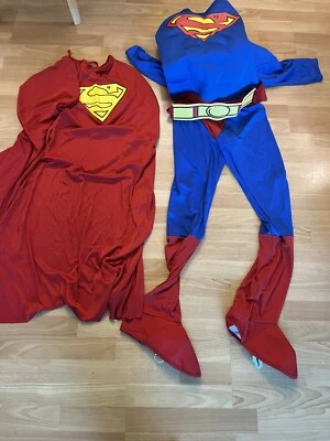 Terno Corporal Adulto Superman DC Comics Super-herói com Baú Muscular PEQUENO 3 Peças ÓTIMO - Imagem 1 de 4