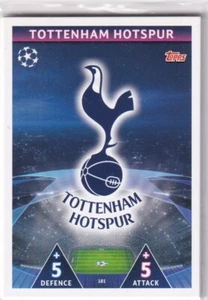 Tarjeta Topps Match Attax Champions League nº 181 Tottenham Hotspur - Imagen 1 de 1