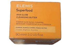 NEW IN BOX, ELEMIS SUPERFOOD GLOW CLEANSING BUTTER FACIAL CLEANSER 3 FL OZ. - Picture 1 of 1