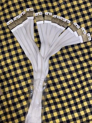 12 Lot New 14” Tan Off White #572 YKK Coil Zipper NOS NWT Belding - Image 1 of 4