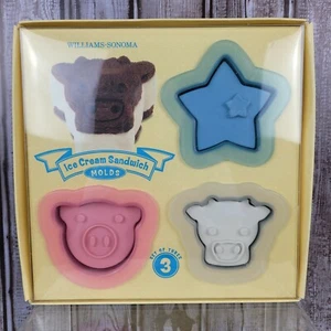WILLIAMS-SONOMA ICE CREAM SANDWICH MOLDS Set of 3 NIB brand new, free shipping - Picture 1 of 4