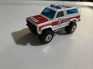 1983 Matchbox 4x4 Chevy Blazer SP-7 Sheriff Police Truck Diecast Vintage (mc1) - Picture 1 of 4