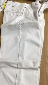 Pantalones Militares Blancos Pantalones 32/34 Hospital/Culinario/Militar Resistente NUEVO - Imagen 1 de 4
