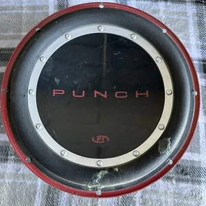 Rockford Fosgate P1 Punch 4 Ohm 10" Lautsprecher Subwoofer Candy Apple Rot HAT RISS - Bild 1 von 7