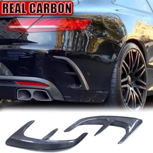 Carbon Fiber Black Rear Bumper Wind Blade For MB W217 C217 S63 AMG Coupe - Foto 1 di 6