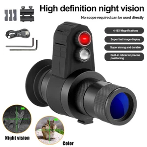 15X/24X Cross Cursor Digital Night Vision Monocular 850nm Infrared Scope Hunting - Picture 1 of 31