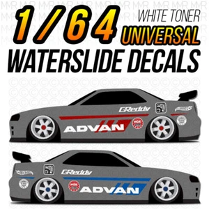 Calcomanía universal tobogán de agua con tóner blanco personalizado escala 1/64 Hot Wheels - Imagen 1 de 8