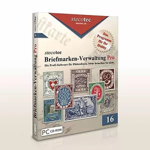 Stecotec Briefmarken-Verwaltung Pro [CD-ROM] - Software/Programm f. Sammler - Bild 1 von 10