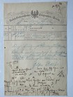 Gräfin Pückler - Telegramm Deutsch Österreichischer Telegraphen Verein  1867