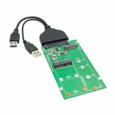 USB 3.0 to SATA 2.5" Hard Disk to Mini PCI- E 2 Lane M.2  mSATA SSD Adapter SATA - Image 1 of 4