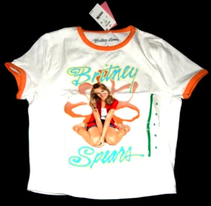 Britney Spears Baby One More Time Album Tour Tee Girls Medium NWT - Picture 1 of 6