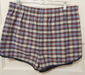 Vtg Campus Studio One Men's Size XL 40-42" Plaid Lined Swim Trunks Shorts USA  - Picture 1 of 11