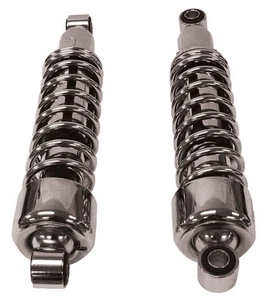 AMORTIGUADORES CROMADOS 11,75" HARLEY DYNA SUPER GLIDE ANCHO LOW RIDER SPORTSTER 79-17 - Imagen 1 de 2