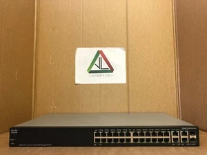 Cisco SF300-24P 24-Port 10/100 PoE Managed Switch + PSU & No Brackets (Inc VAT) - Picture 1 of 7
