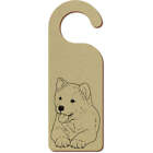 'Akita Puppy' 200mm x 72mm Door Hanger / Sign (DH00027995)