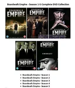 BOARDWALK EMPIRE SEASON 1-5 COMPLETE COLLECTION SERIES 1 2 34 5 SEALED UK R2 DVD - Picture 1 of 12