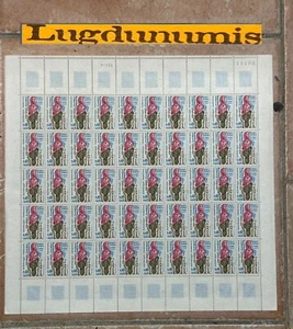 Planche Timbre N° 1636 50 Timbres 1970 40 C.+ 10 C. Lutte Contre le Cancer J Mon - Picture 1 of 1