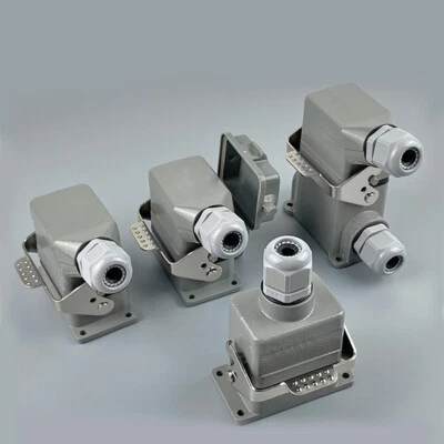 HDC-HE 16A 4 pin Heavy Duty Connector Industrial Waterproof Aviation Plug Socket - Image 1 of 4