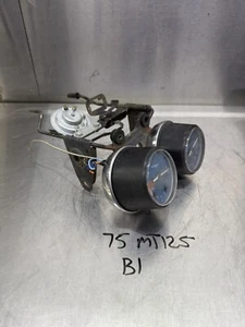 1975 1976 honda mt-125 xl-125  oem speedometer Tach Mount Bracket Gauges Set - Picture 1 of 15