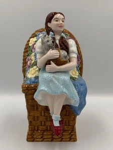 Wizard of Oz Dorothy & Toto Ceramic Coin Bank Enesco 1999 8” - Picture 1 of 16