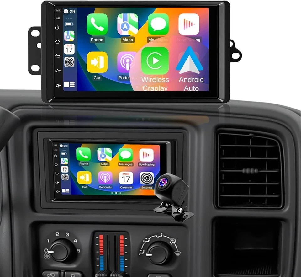 For 2003-2006 GMC Yukon Chevrolet Tahoe Silverado Android13 CarPlay Radio Stereo - Imagem 1 de 4