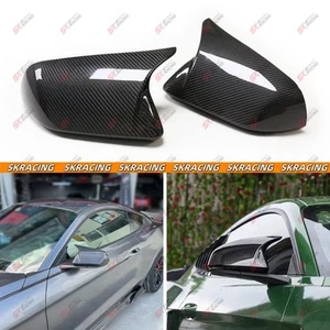 Dry Carbon Fiber LHD Rearview Side Mirror Caps Cover Trim For Ford Mustang 15-25 - Picture 1 of 17