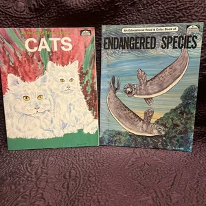 Endangered Species & Cats: An Educational Coloring Book Spizzirri Publication - Imagen 1 de 24