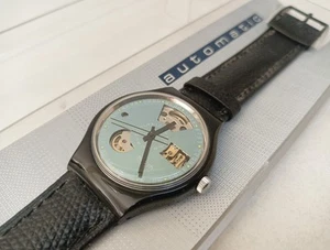 SWATCH Automatic SaB100 Black Motion 1991 COME NUOVO-MAI INDOSSATO-ZR-N4 - Foto 1 di 12