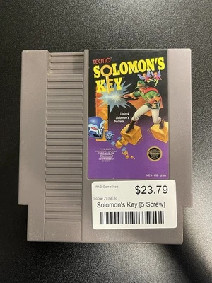 Solomon's Key Nintendo NES 5 Screw Video Game - Image 1 of 2