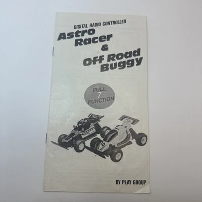 Astro Racer Off Road Buggy RC Car Instruction Manual Play Group 1988 Vintage - Image 1 of 4